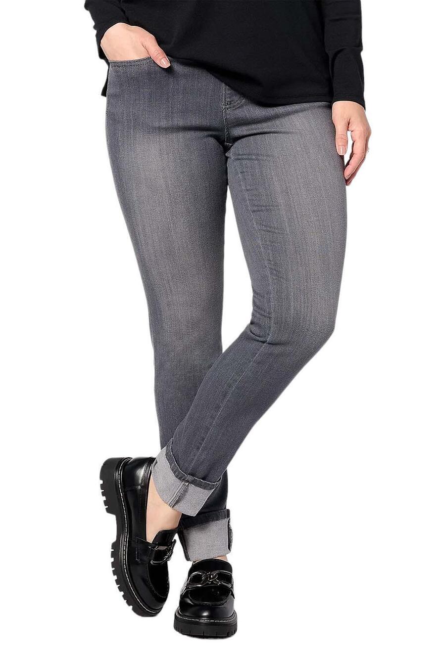 Belle by Kim Gravel Primabelle Cuffed Jean Grey Wash - Regular